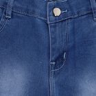 Girls' Shorts, मध्यम नीला, small
