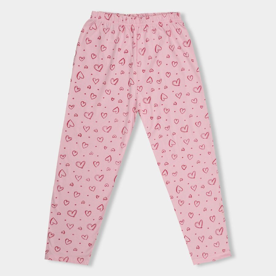 Girls' Pyjamas , हल्का गुलाबी, large image number null