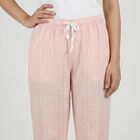 Women's Pink Relaxed Fit Elastic Waist Pyjama, गुलाबी, small