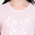 Ladies' Round Neck T-Shirt, गुलाबी, small
