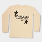 Boys' Light Beige Round Neck Casual T-Shirt, गहरा पीला, small image number null