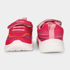 Girls Pink Velcro Strap Sneakers, Pink, small