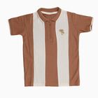 Boys' 100% Cotton Half Sleeves T-Shirt, भूरा, small image number null