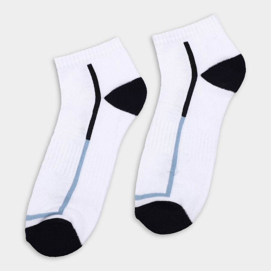 Men's Socks (Pack of 2), White, large