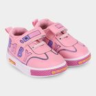 Girls Bright Bubblegum Pink Velcro Strap Casual Shoes, गुलाबी, small image number null