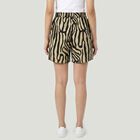 Women's Beige Regular Fit Printed Shorts, Beige, small