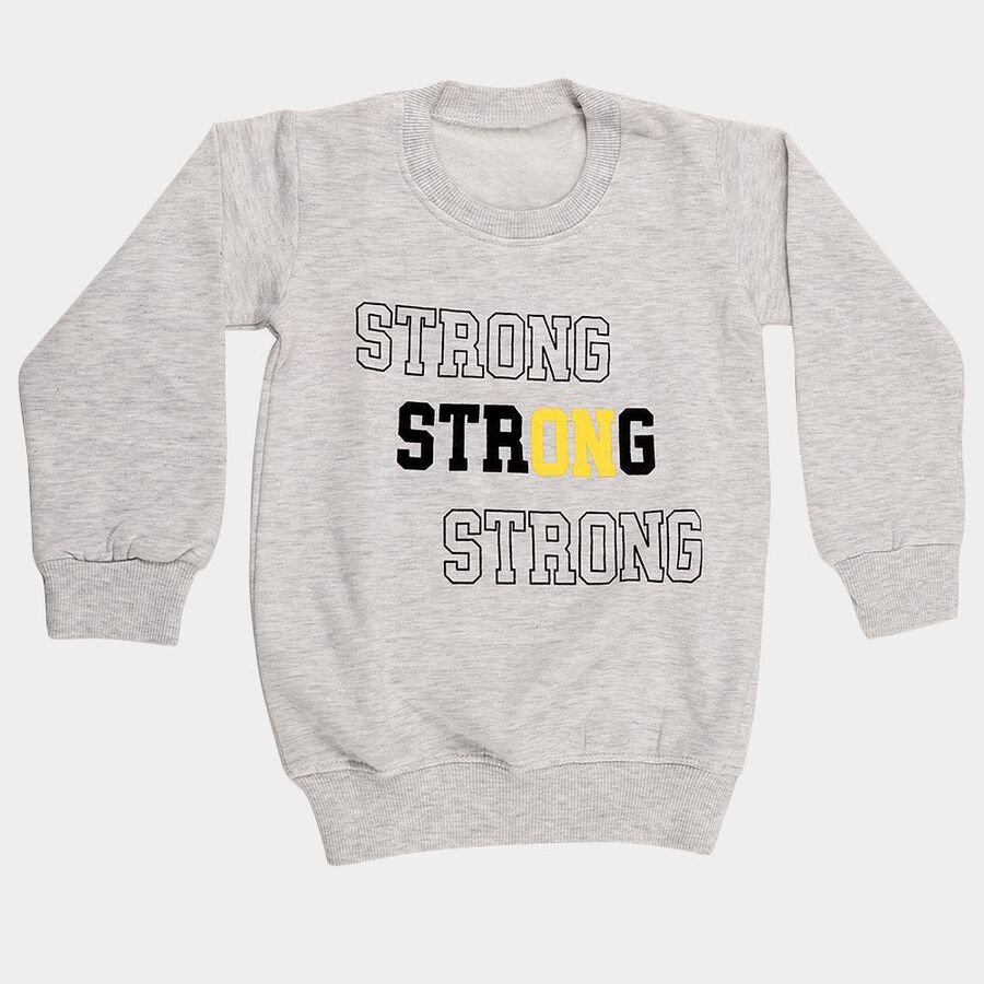 Boys' Sweatshirt, एक्रू मिश्रित, large image number null