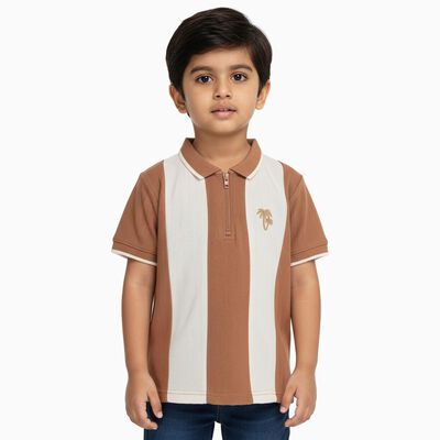 Boys' 100% Cotton Half Sleeves T-Shirt