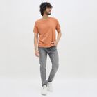 Men's Washed Grey Skinny Fit Jeans, Light Grey, small image number null