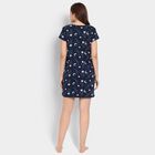 Ladies' 100% Cotton Nighty, नेवी ब्लू, small image number null