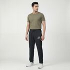 Men's Grey Relaxed Fit Track Pants, गहरा ग्रे, small