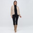 Women's Light Beige Hooded Casual Sweatshirt, Beige, small image number null