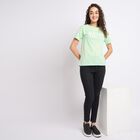 Ladies' Round Neck T-Shirt, Neon Green, small
