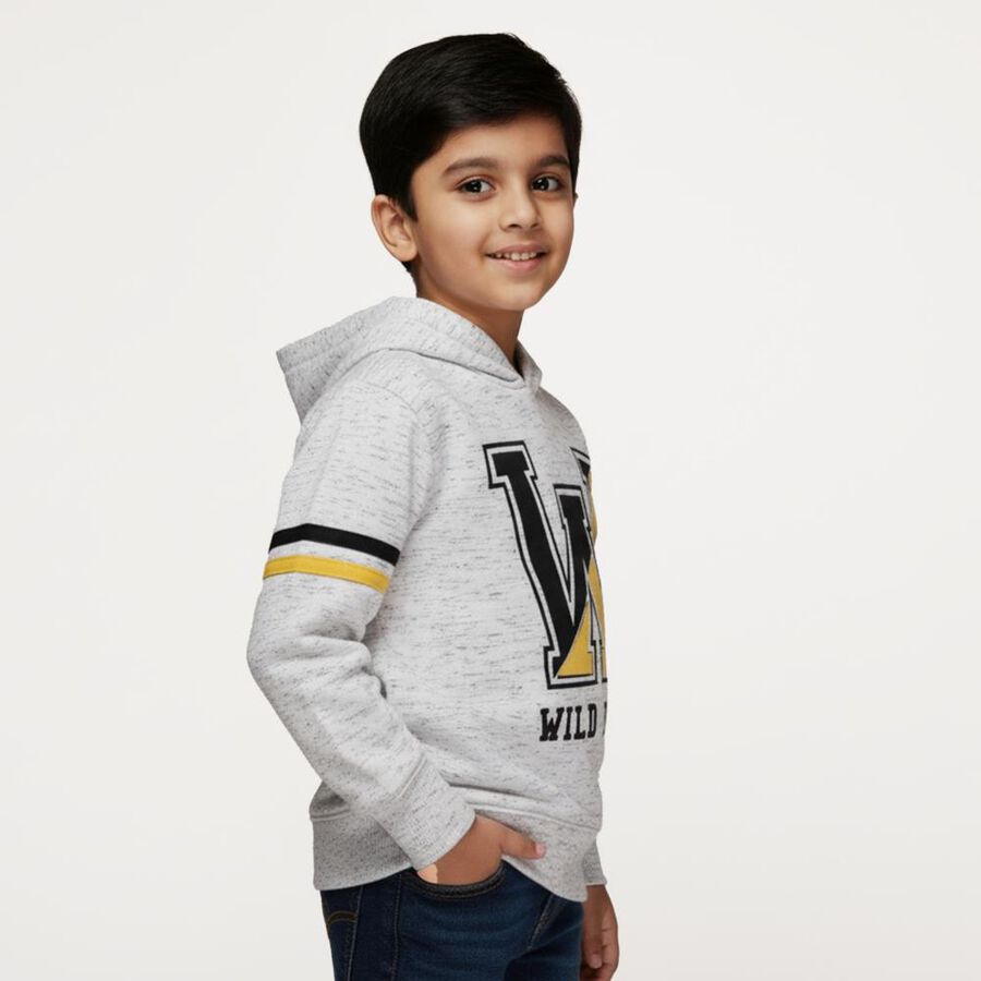 Boys' Sweatshirt, हल्का ग्रे, large image number null