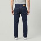 Men's Navy Blue Slim Fit Classic Jeans, Dark Blue, small