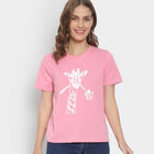 Round Neck T-Shirt, Pink, small image number null
