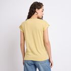 Ladies' Round Neck T-Shirt , Khaki, small