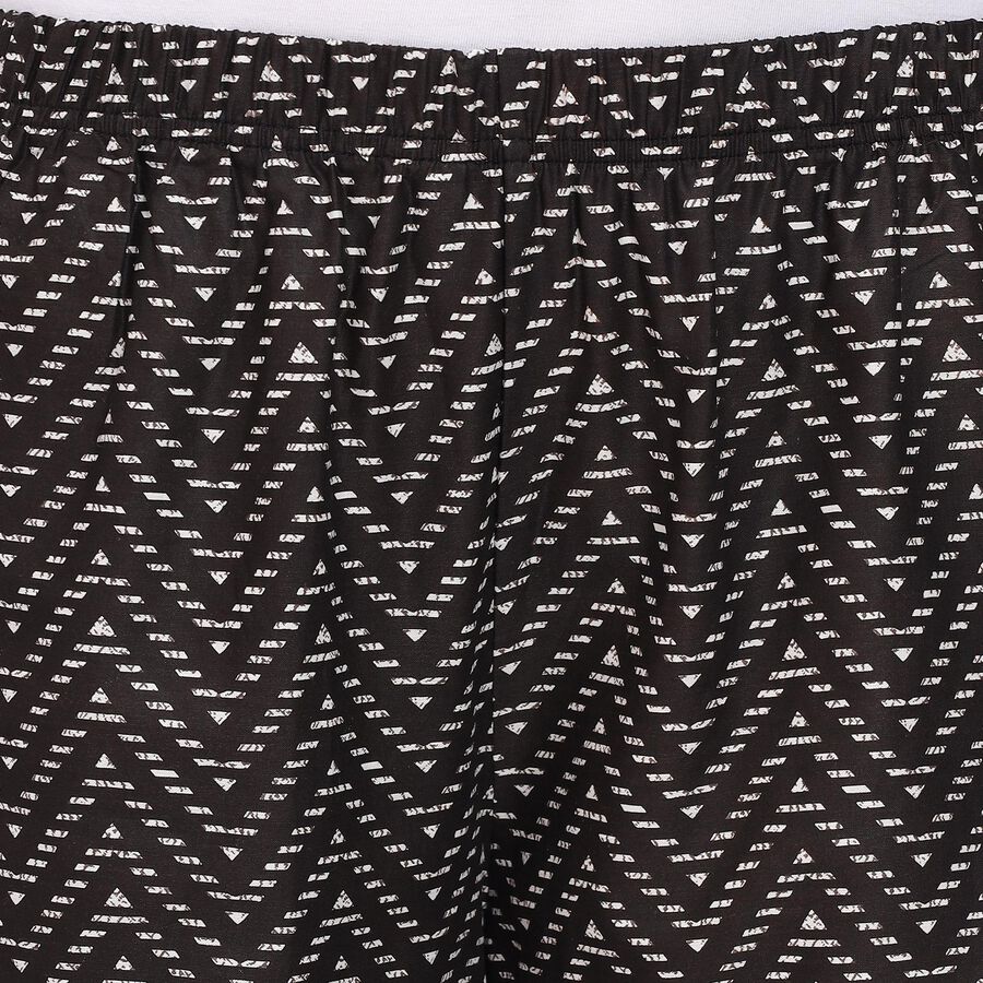 Ladies' 100% Cotton Palazzos, काला, large image number null