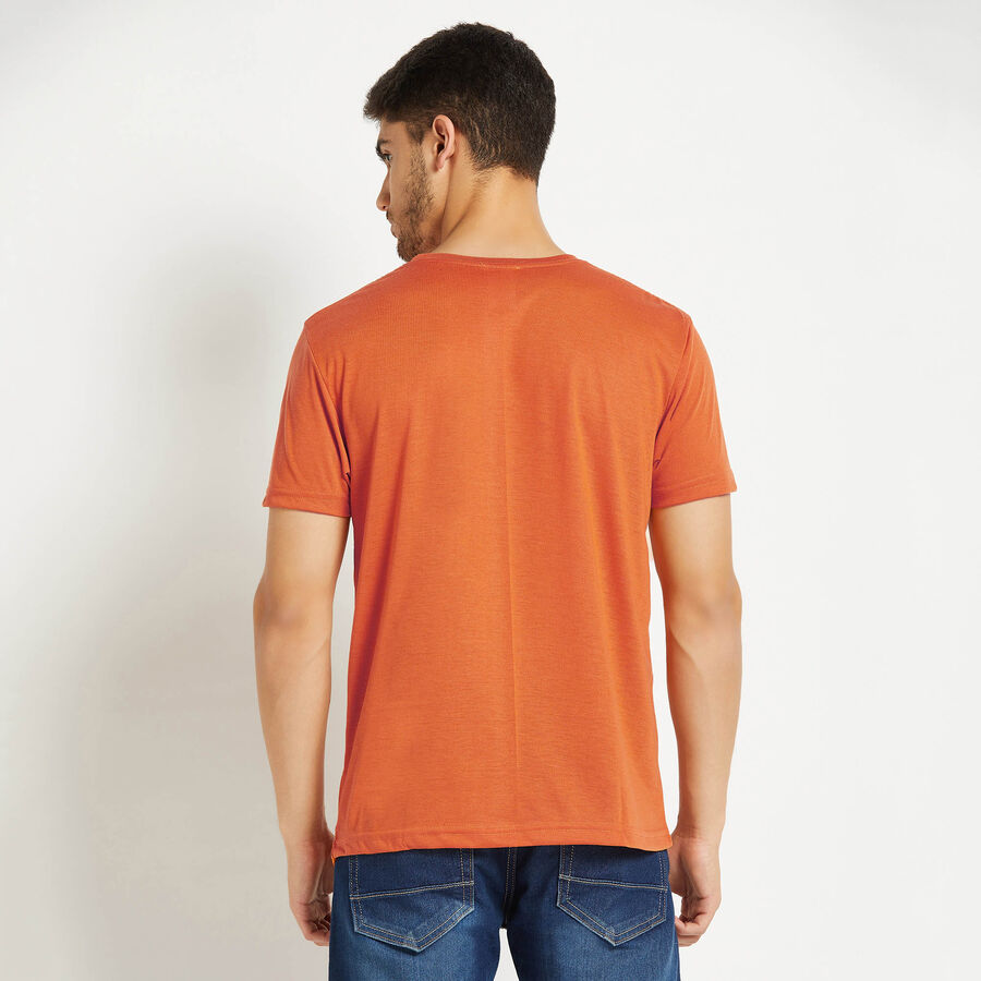 Round Neck T-Shirt, Orange, large image number null