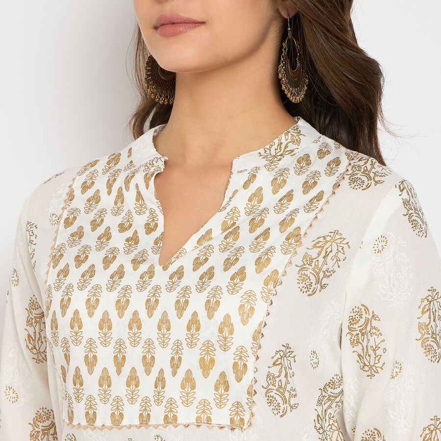 Ladies' Kurti, सफ़ेद, large image number null