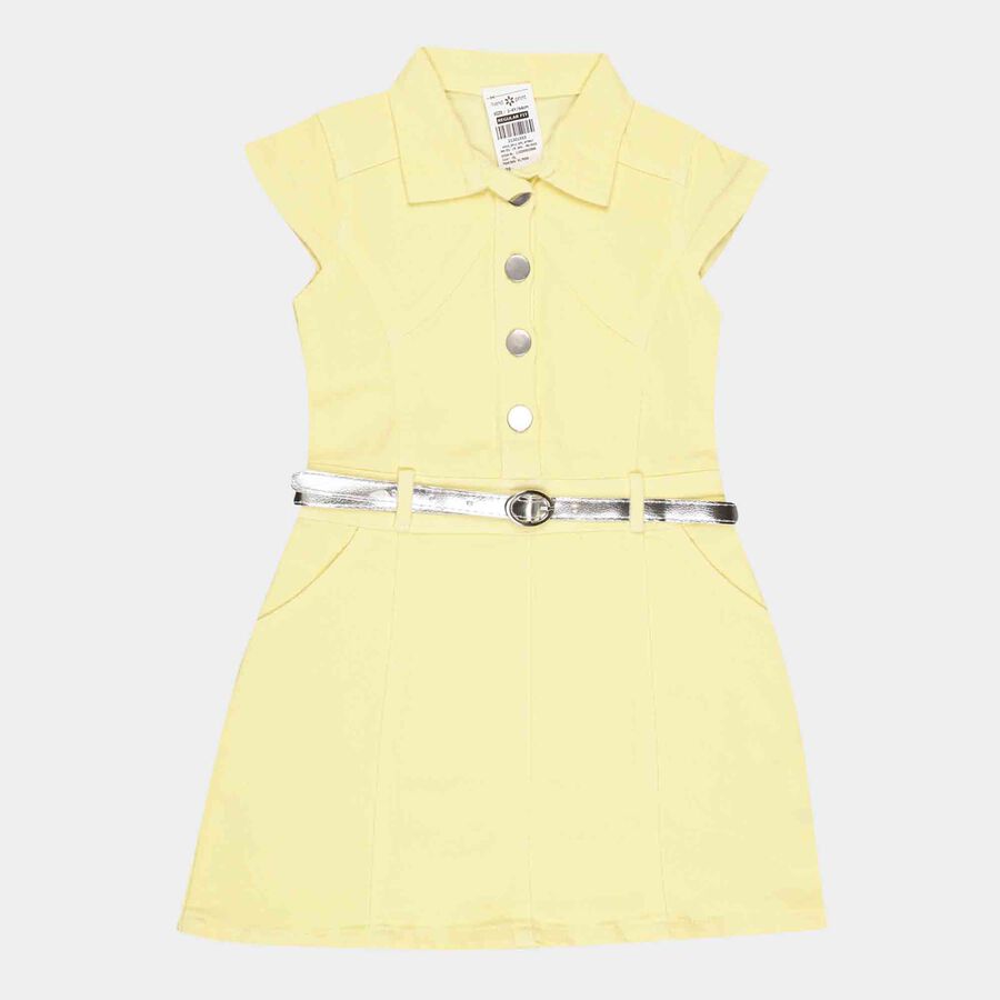 Solid Frock, Yellow, large image number null
