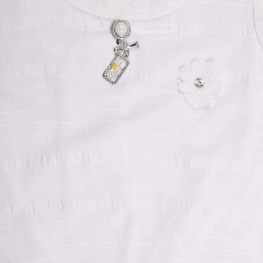 Girls' T-Shirt, सफ़ेद, large image number null