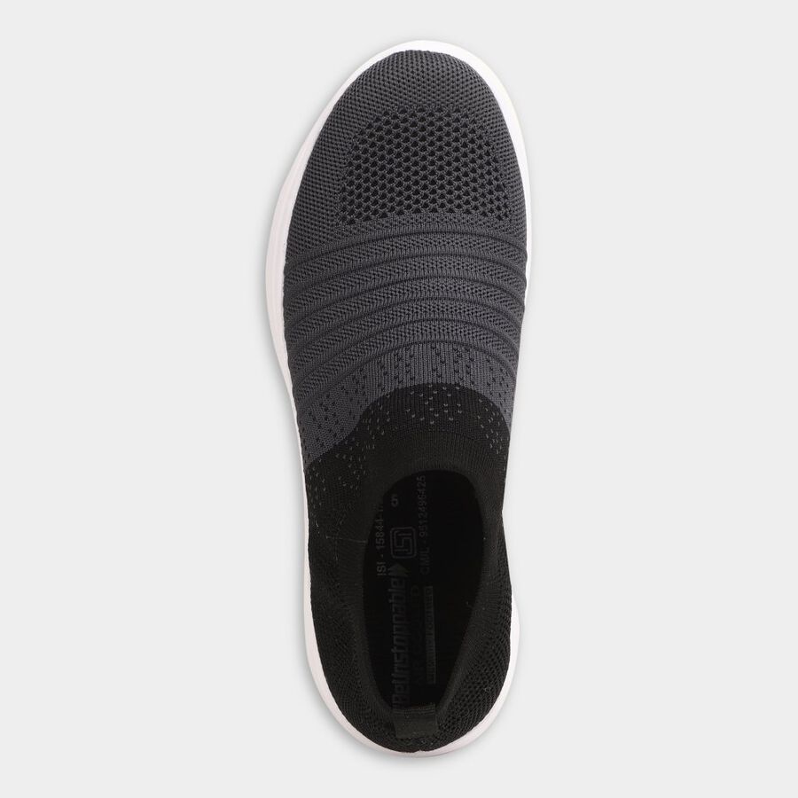 Womens Athleisure Sports Shoes, Black, large image number null