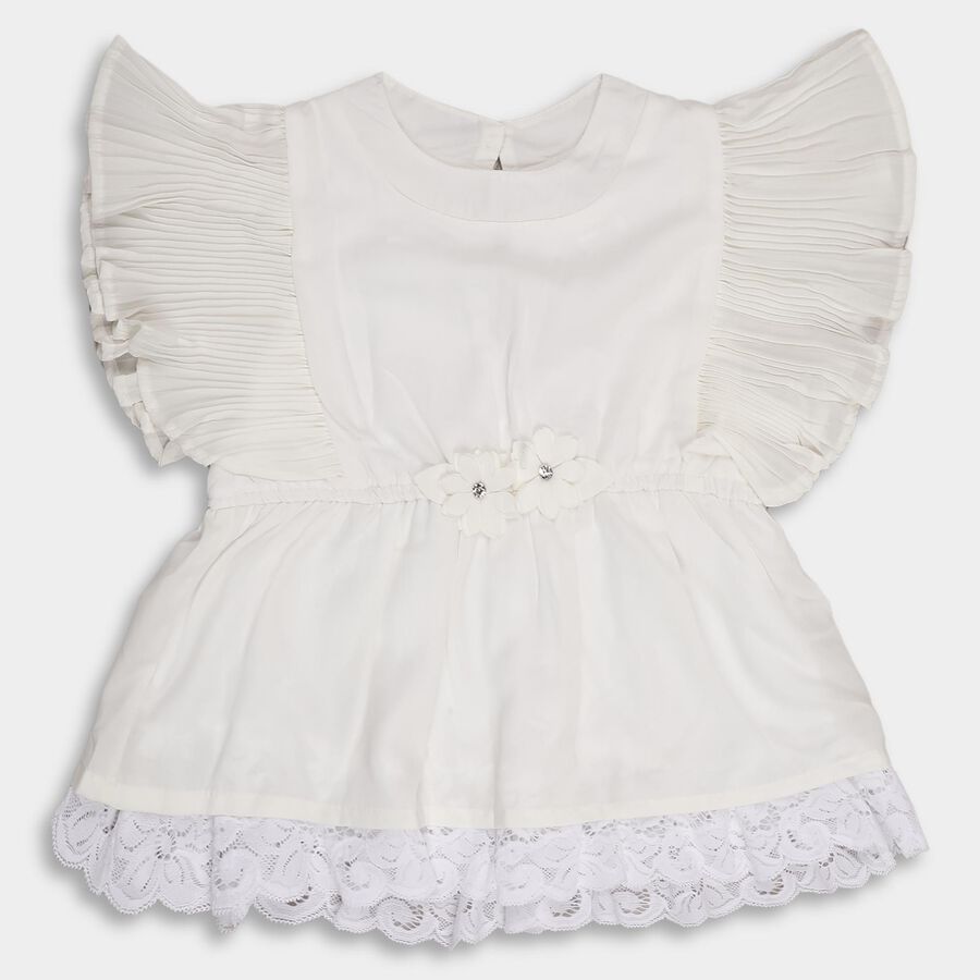 Girls' T-Shirt, सफ़ेद, large image number null