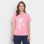 Round Neck T-Shirt, Pink, small image number null
