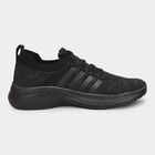 Men's Dusty Charcoal Black Lace-Up Sports Shoes, काला, small image number null