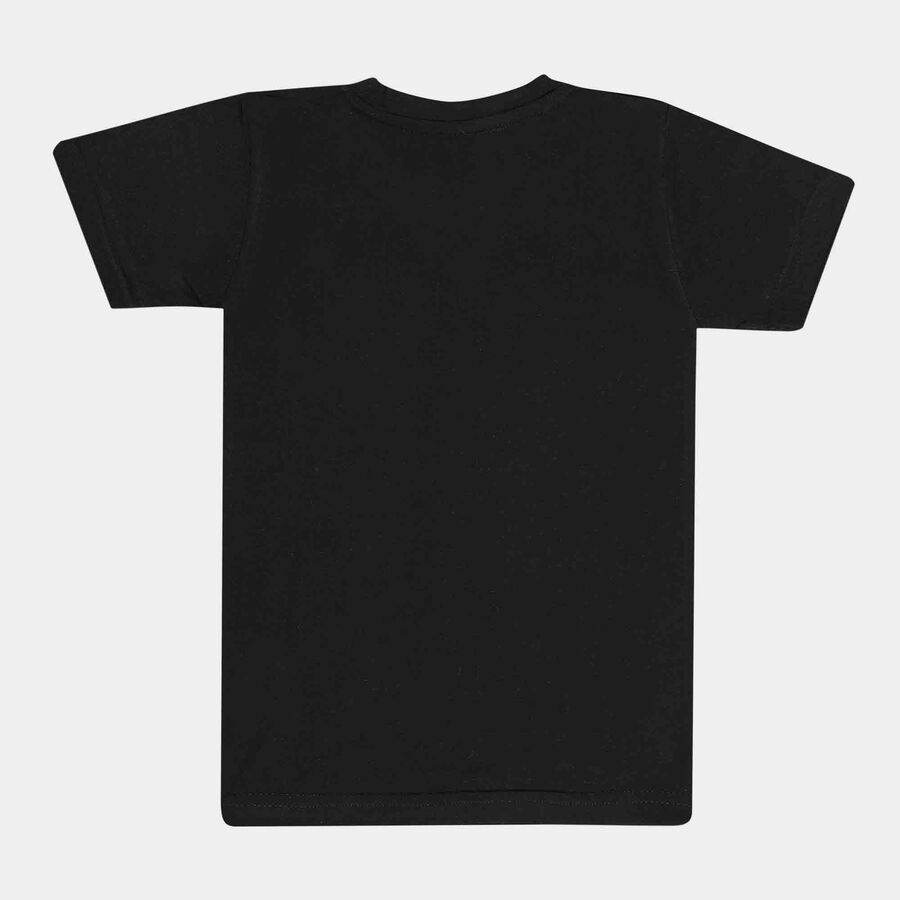 Printed T-Shirt, Black, large image number null