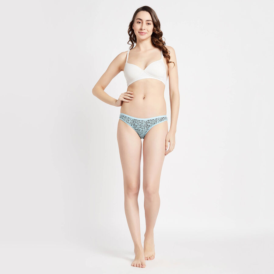 Cotton Printed Panty, Light Blue, large image number null
