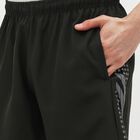 Men's Jet Black Regular Fit Reflective Sports Bermuda Shorts, Olive, small