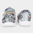 Boys Grey Velcro Strap Sneakers, Grey, small