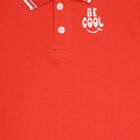 Boys' Half Sleeves T-Shirt , लाल, small image number null