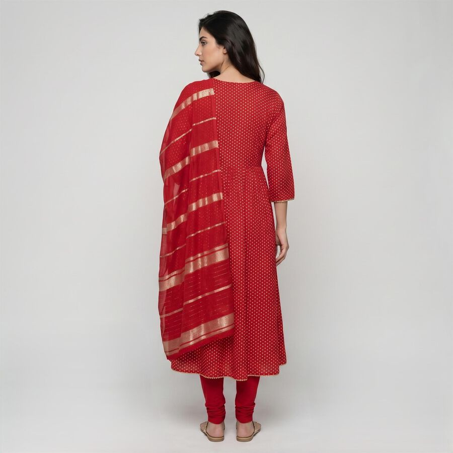 Women's Fuchsia Embroidered Ethnic Set, Fuchsia, large