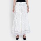 Ladies' 100% Cotton Palazzos , Off White, small image number null
