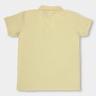 Boys' Collar Half Sleeves T-Shirt, Yellow, small