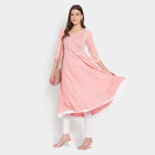Embroidered 3/4Th Sleeves Kurta, Light Pink, small image number null