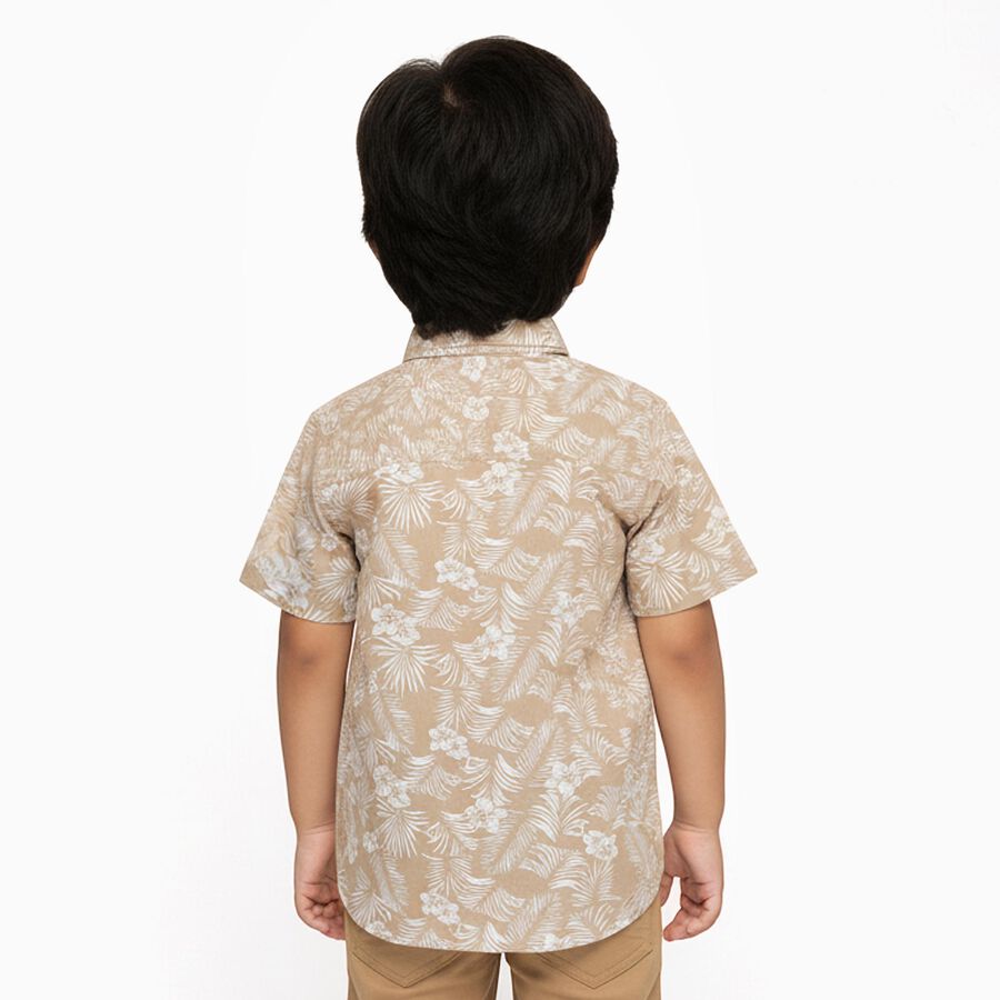 Infants' 100% Cotton Shirt, Beige, large image number null