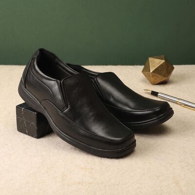 Men's Black Slip-On Loafer Formal Shoes