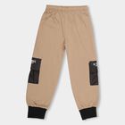 Boys' Muted Beige Jogger Pyjama With Side Pockets, Beige, small image number null