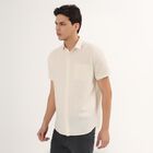 Men's 100% Cotton Regular Collar Casual Shirt , ऑफ व्हाइट, small image number null