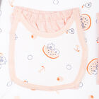 Infants Cotton Printed Baby Gift Set, Peach, small image number null
