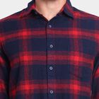 Men's 100% Cotton Casual Shirt, Navy Blue, small image number null