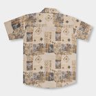 Boys' 100% Cotton Casual Shirt, Beige, small image number null