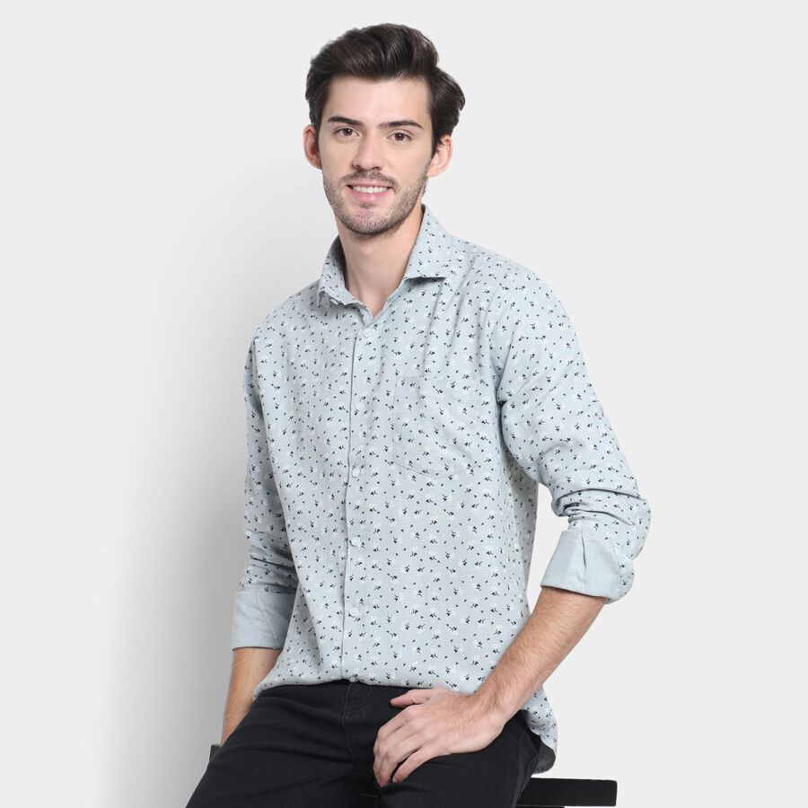Men's Formal Shirt , Light Grey, large image number null