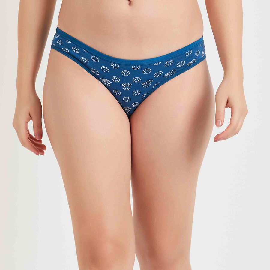 Cotton Printed Panty, Royal Blue, large image number null