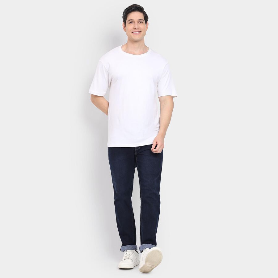 Men's Slim Fit Jeans, Dark Blue, large image number null
