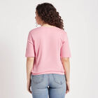 Round Neck T-Shirt, Pink, small image number null